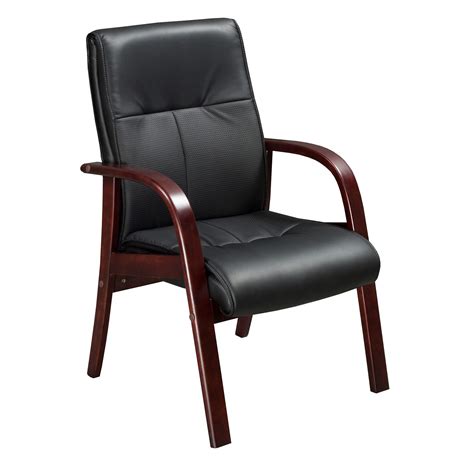 Executive Office Guest Chairs Boss Black Executive Leather Guest Chair