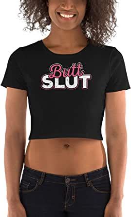 Butt Bdsm Sex Kinky Sexy Sub Dom Womens Crop Top T Shirt Cadburychihuahua Amazon Ca