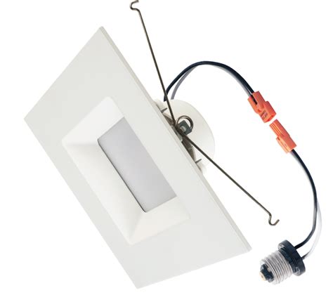 Downlight Square Trim 6 Inch 15w Led Recessed Dimmable Retrofit Kit Can
