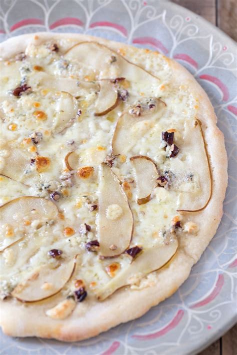 Pear And Blue Cheese Pizza Bianca • Electric Blue Food