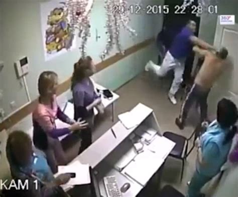 amazing stories around the world shocking moment russian doctor punches his patient to death