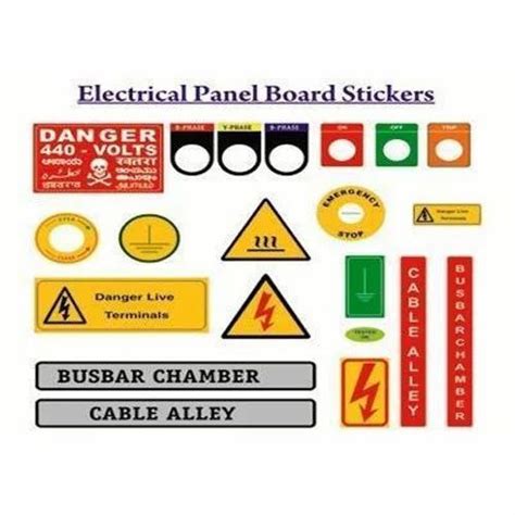 Electrical Panel Board Sticker At Rs 10unit Panel Sticker In