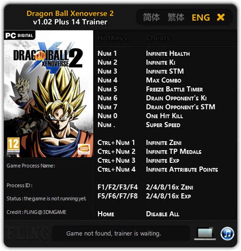 Dragon Ball Xenoverse 2 Trainer 14 V102 Fling Download Cheats