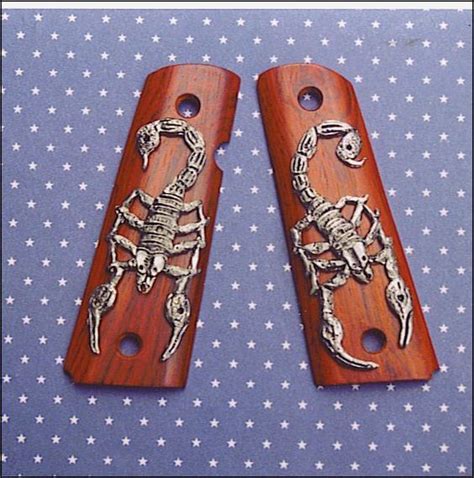 1911 Inlaid Grips Scorpions Set For 1911 Grips Nice Just Cool