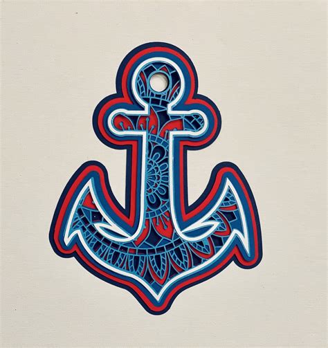 Mandala Layered Anchor Svg - Free Layered SVG Files