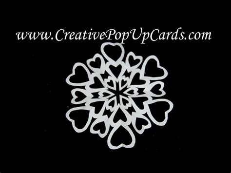 Heart Shaped Paper Snowflake Youtube
