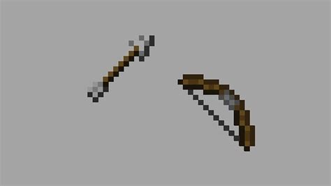 Minecraft Bow And Arrow Free Vr Ar Low Poly 3d Model Cgtrader