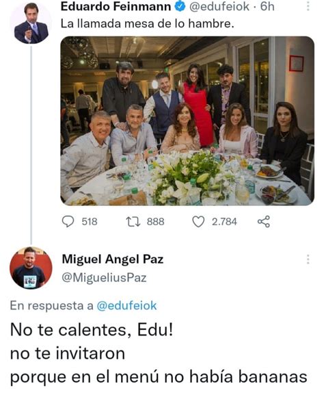 Odiado Feinmann Se Hizo El Picante Con Una Foto De Cristina Rodeada De