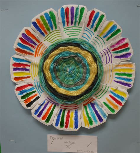 Ingas Art Room Paper Plate Weaving