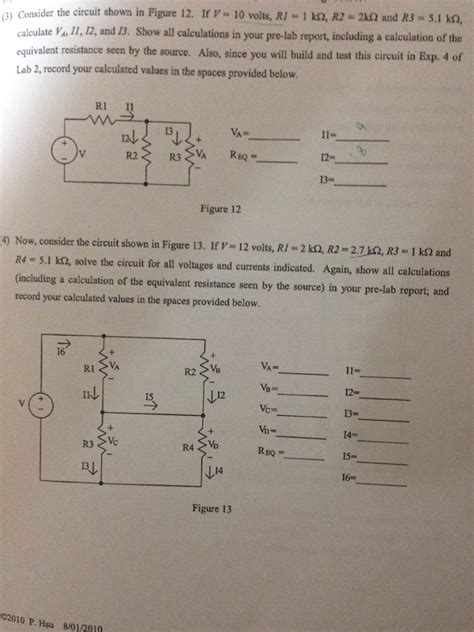 Solved Consider The Circuit Shown In Figure 12 If V 10 Chegg Com