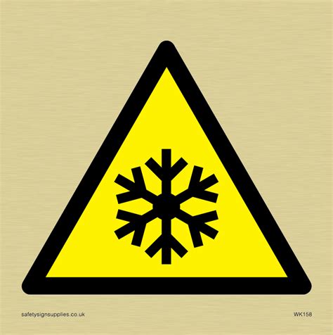 Snowflake Symbol Only From Safety Sign Supplies