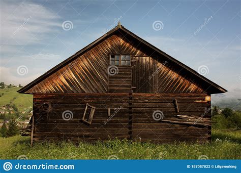 Old Wooden Shed In Mountains Stock Photo Image Of Railroad House