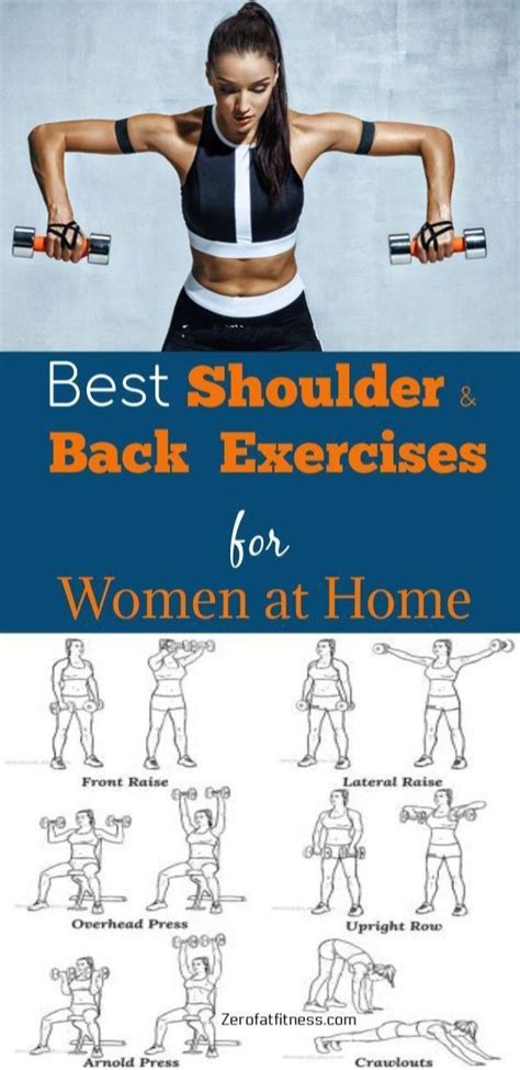 Best Shoulder Exercises You Can Do At Home Back Workout Women