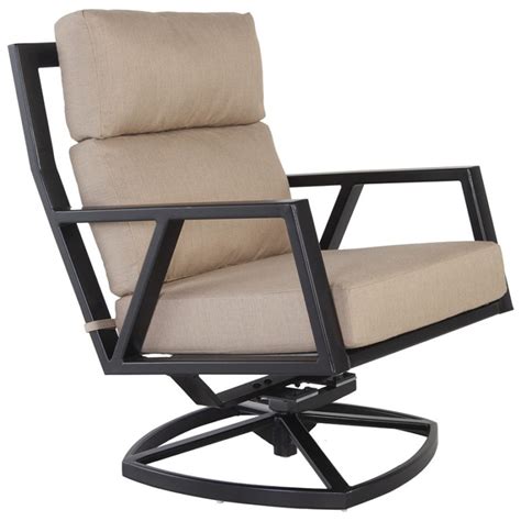 Aris Mini Swivel Rocker Lounge Chair Ultra Modern Pool And Patio