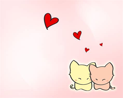 Cat Hearts Wallpapers On Wallpaperdog