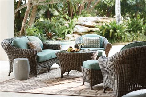 Martha stewart patio furniture living oleander savanna 7 piece. Explore the all weather, hand woven, Lake Adela seating ...