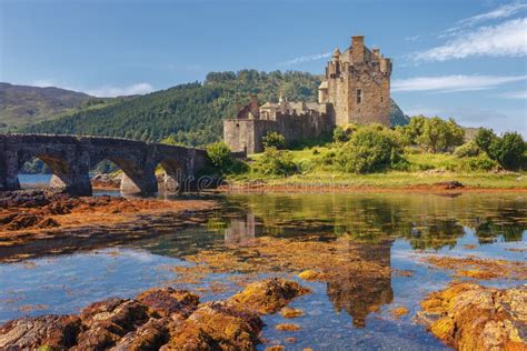 Eilean Donan Castle At The Entrance Of Loch Duich At Kyle Of L Stock