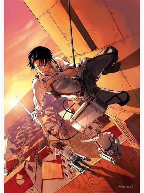 Attack On Titan Levi Poster By Marucchi Anime Attack On Titan Levi