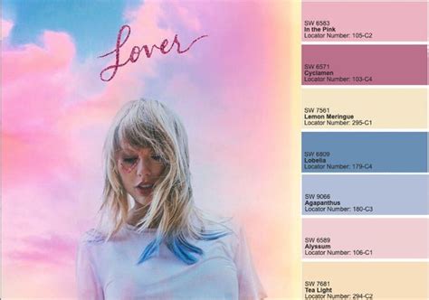 Taylor Swift Lover Paint Color Palette In 2023 Taylor Swift Album