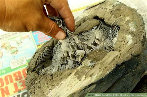 How to Make Fake Rocks with Concrete | Piedra artificial, Bricolaje