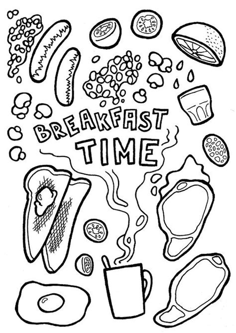 Breakfast Coloring Pages - Coloring Home