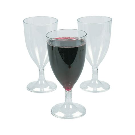 Plastic Wine Glasses 25pc 25 Pieces