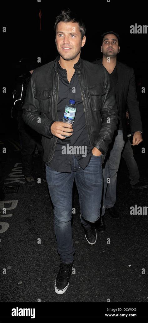 Mark Wright Arriving At Aura Nightclub With A Group Of Friends But