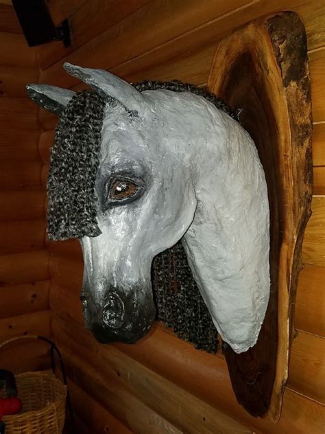 Paper Mache Horse Head By Artimals Faux Taxidermy Horse Art Horse