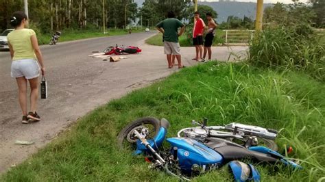 Chocaron Con Sus Motos Y Resultaron Heridos