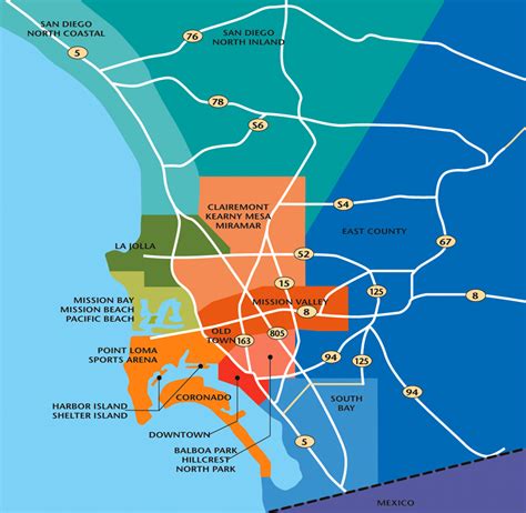 San Diego Map Travelquazcom