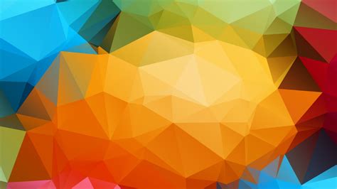 Wallpaper Colorful Digital Art Abstract Sky Low Poly