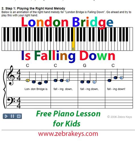 Learn How To Play London Bridge Is Falling Down Free Tutorial Comes
