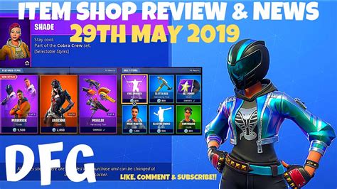 Fortnite Item Shop New Styles Maverick And Shade29th May 2019