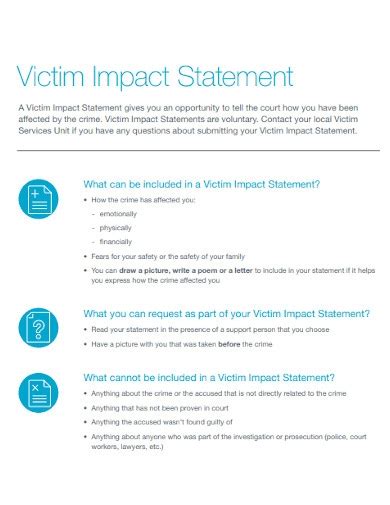 Victim Impact Statement 10 Examples Format How To Write Pdf