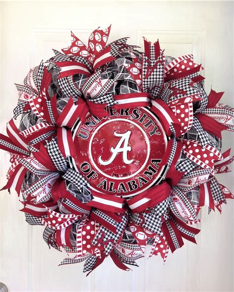 Alabama Wreath Roll Tide Wreath University of Alabama | Etsy | Alabama wreaths, Alabama football 