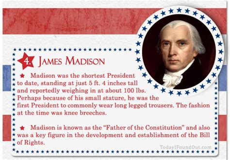 100 Facts About Us Presidents 4 James Madison