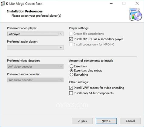 We have made a page where you download extra media foundation codecs for windows 10 for use with apps like movies&tv player and photo viewer. K-Lite Mega Codec Pack Serial Key Download HERE - Software ...