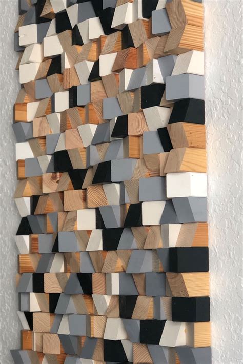 Wood Art Mosaic Wood Art Wall Art Wood Panel Etsy In 2021 Wood Art