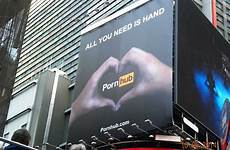 pornhub billboard times square ad york great search adweek huge pornographic non long taken erects after down advertisement sucks controversial
