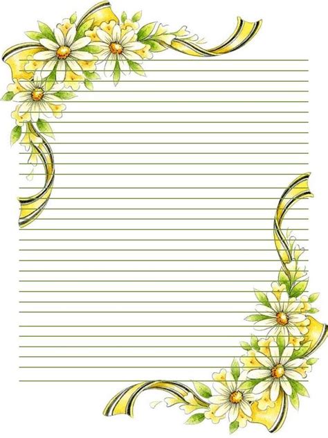 Free Lined Paper Template With Border 8 Best Images Of Printable