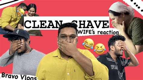 clean shave cheythapol 🤣 wife s reaction bravo vlogs bravovlog youtube