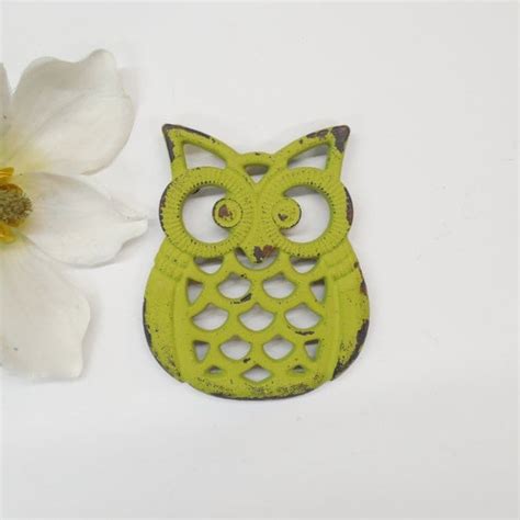 Owl Trivet Owl Decor Kitchen Decor Kitchen By Theshabbystore