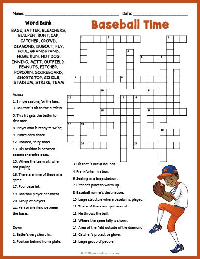 Hershiser Of Baseball Crossword Joshconcon