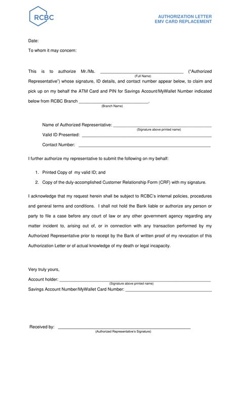 Authorization Letter To Receive Documents Examples