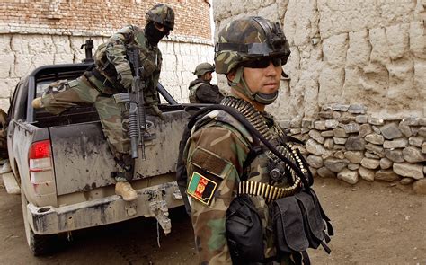 Afghan National Army Commandos Represent An Elite Fighting Force Hand