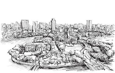 Premium Vector Sketch Cityscape Of Singapore Building Skyline