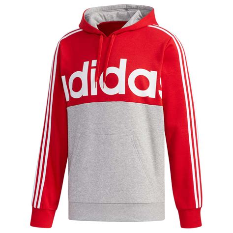 Adidas Mens Essential Colorblock Pullover Hoodie Bobs Stores