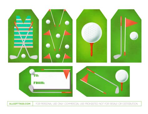 How to make a gift certificate #1) create gift certificate: Golf Gift Tags