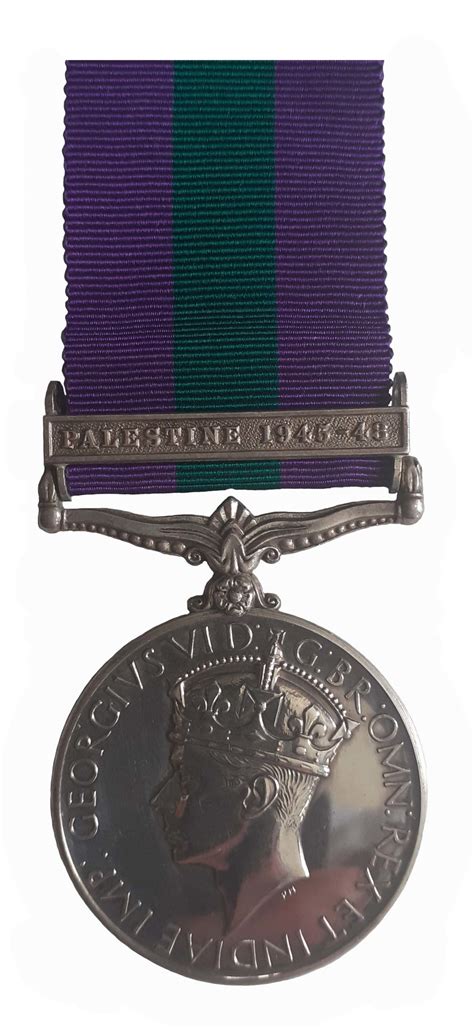 General Service Medal Gvir One Clasp Palestine 1945 48 To B Constable