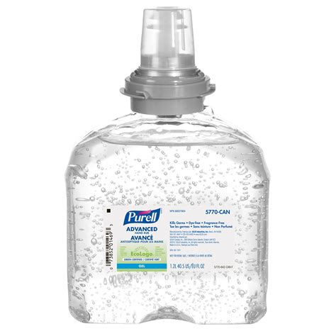 Purell Tfx Advanced Gel Hand Sanitizer Refill 70 Alcohol Content